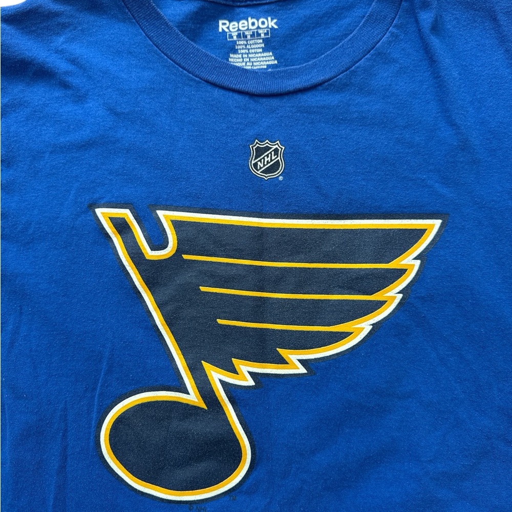 St Louis Blues Ryan Reaves #75 Women’s T-Shirt Size Medium Reebok NHL Blues - Picture 2 of 7